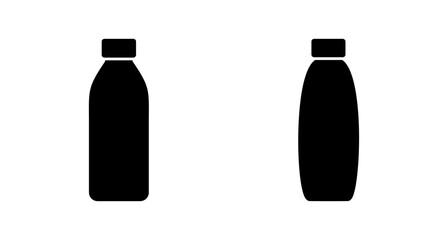 Bottle icon vector isolated on white background. Bottle vector icon