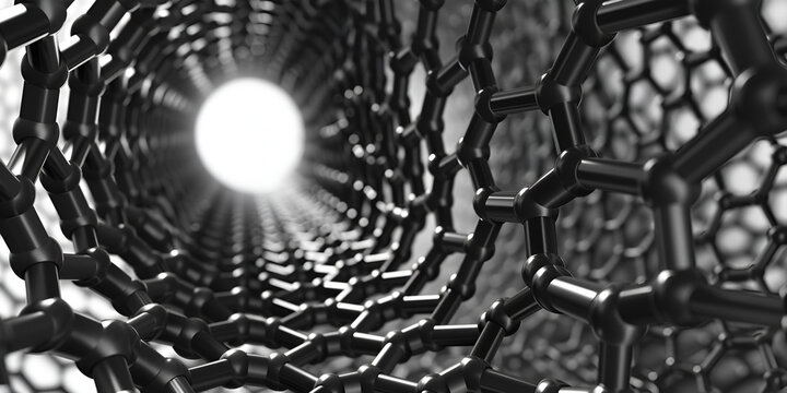 Nanotechnology Visualization of Carbon Nanotubes, A carbon nanotube, a carbon allotrope, most investigated nanomaterials exceptional mechanical, electrical, and thermal properties