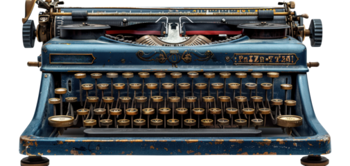 old typewriter with paper