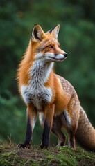 Obraz premium Red Fox in a Forest