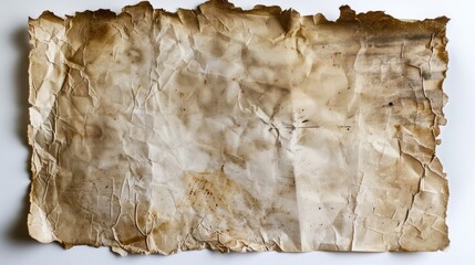 Fototapeta premium Vintage Paper on White Background