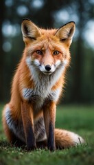 Fototapeta premium Red Fox in a Forest