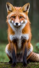 Fototapeta premium Red Fox in a Forest