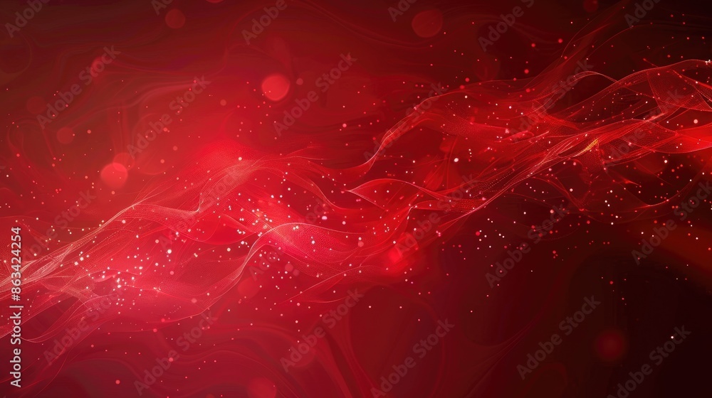 Poster abstract background in the color red