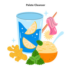 Flavor Reversal. Flat Vector Illustration