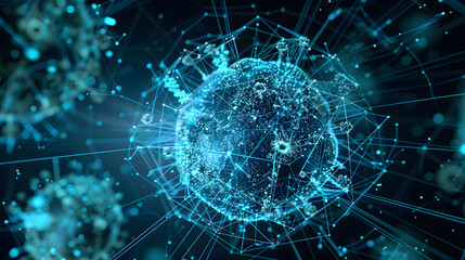 Digital Visualization of Viruses in a Network