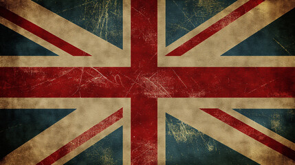 Fototapeta premium Union Jack flag abstract art