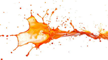 Spray splash on transparent background