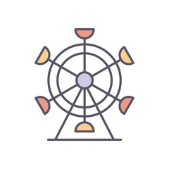 Ferris Wheel Vector Icon