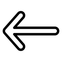 Obraz premium left arrow icon 