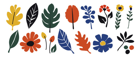 Autumn Leaf Set. vector illustration
