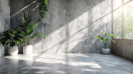 Luxury close-up summer minimalistic concrete background for product presentation.