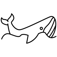 Fototapeta premium whale icon