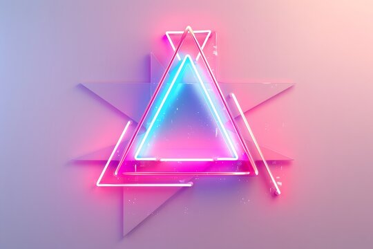 A neon sign of a classic 80s catchphrase glowing brightly., isolated white background, Retro 80s synthwave, Photo stock style, clean background, no copyrighted logo, no letters