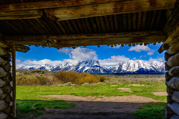 View from Cunningham Cabin in Grand Teton National Park