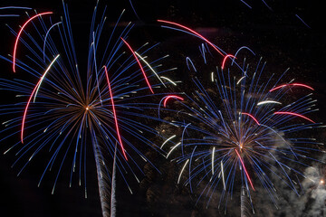 Fireworks in the night sky