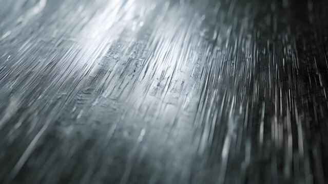 A brushed metal surface with distinct parallel lines running across its surface giving off a subtle brushed texture.