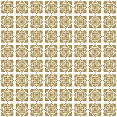 Golden Thai Flora Pattern Background 6000x6000px