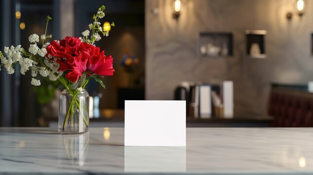welcoming atmosphere. The elegant arrangement highlights the attention to detail and hospitality, creating an inviting first impression for visitors and clients