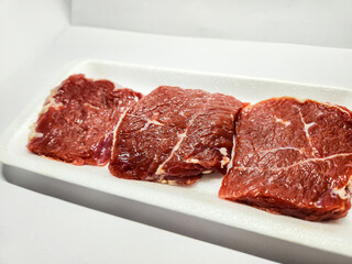 raw beef steak