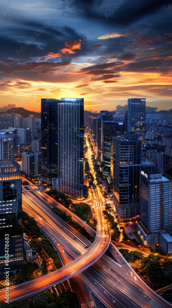Poster ai driven urban planning revolutionizing smart city development with advanced infrastructure for eff