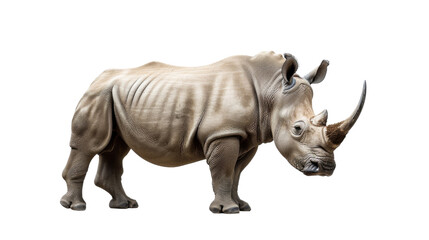 Rhino rhinoceros on transparent background