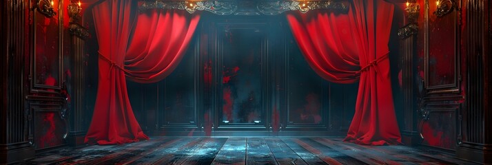 circus stage frame background
