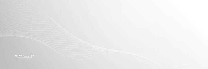 Minimalist white abstract background with line ornament. Luxurious minimalist abstract. Very suitable for web covers, ad banners, posters, brochures, flyers