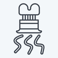 Icon Spiral Slicer. related to Kitchen Tool symbol. line style. simple design illustration