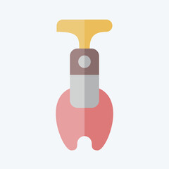 Icon Apple Corer. related to Kitchen Tool symbol. flat style. simple design illustration