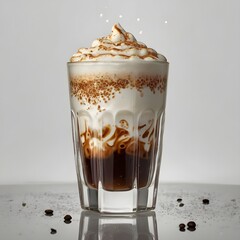 coffee latte in glass