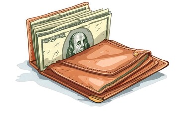 wallet with dollars