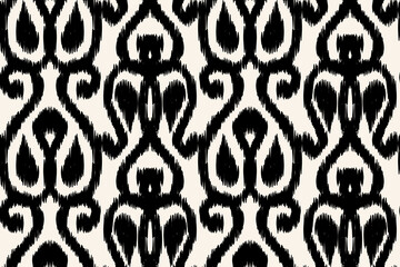 Ethnic Seamless Pattern Ikat geometric Indian style.Tribal ethnic texture. seamless striped pattern in Aztec style.Indian, Gypsy, and African rug. Bohemian.