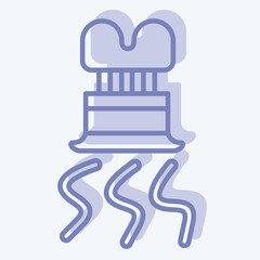 Icon Spiral Slicer. related to Kitchen Tool symbol. two tone style. simple design illustration