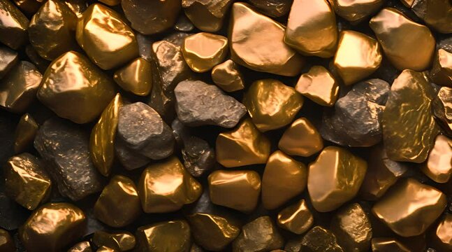  Bronze ore background texture. Camera motion Paning from Left to Right. Slow panoramic motion. High detailed 4K video. Pattern texture surface panning background