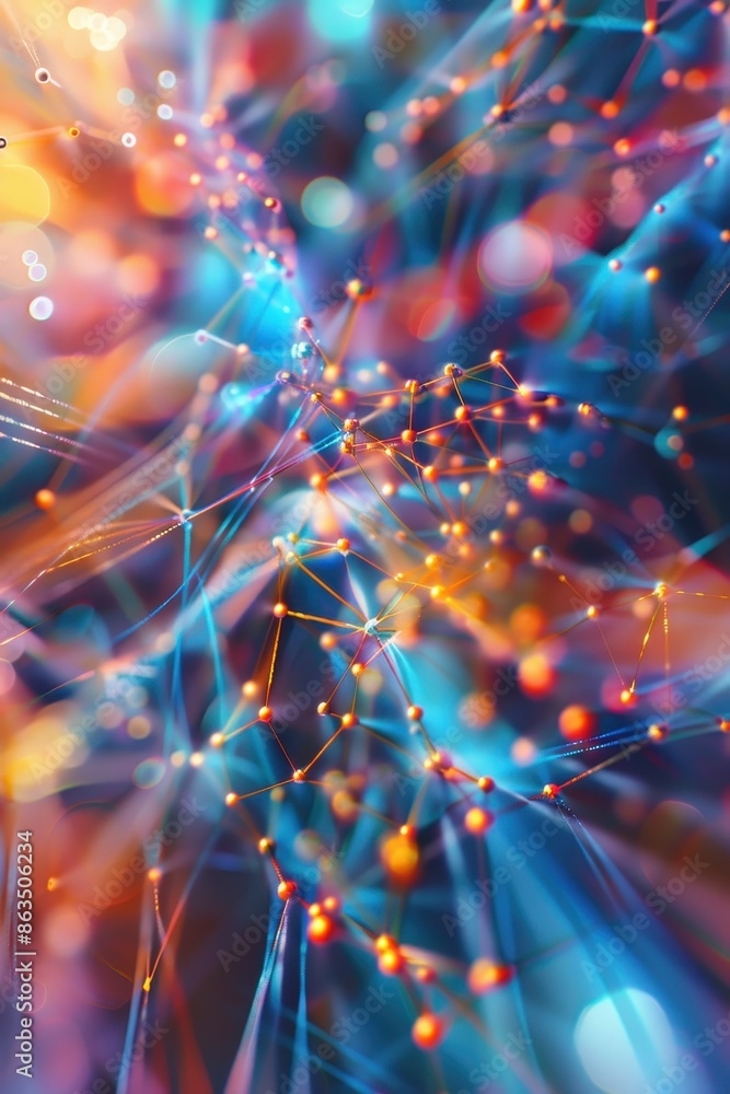 Poster an abstract representation of digital transformation