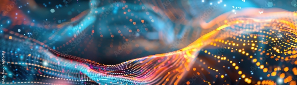 Poster an abstract representation of digital transformation