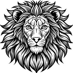 lion head illustration