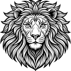 lion head vector