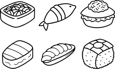 set of sushi