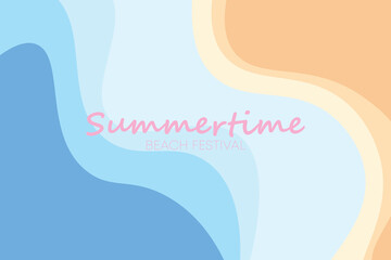 wavy summer illustration background, suitable for wallpaper, banners, flyers