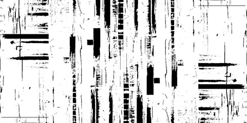 Grunge black and white pattern. Monochrome particles abstract texture. Background of cracks, scuffs, chips, stains, ink spots, lines. Dark design
