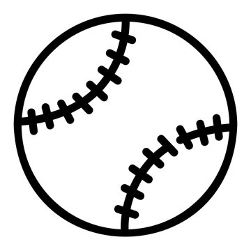 recommend clip art: baseball outline icon