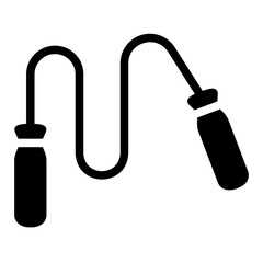 skipping rope glyph icon
