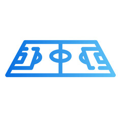 football field gradient icon