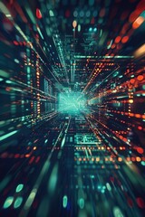 Obraz premium Digital technology abstract background