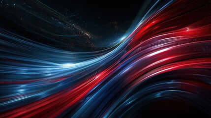 A black and red striped background with red lines