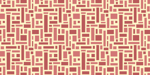 A pattern of blocks in red and yellow