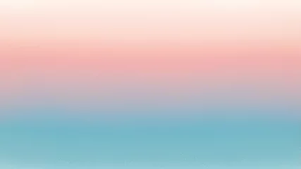 Verduisterende gordijnen Sky blue azure teal pink coral peach beige white abstract background. Color gradient ombre blur. Light pale pastel soft shade. Rough grain noise. Matt brushed shimmer. Liquid water. Design. Minimal. © Mariana
