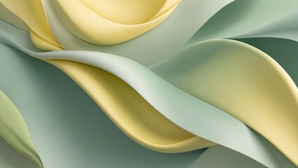 Elegant Soft Gradient Background with Pastel Green and Yellow